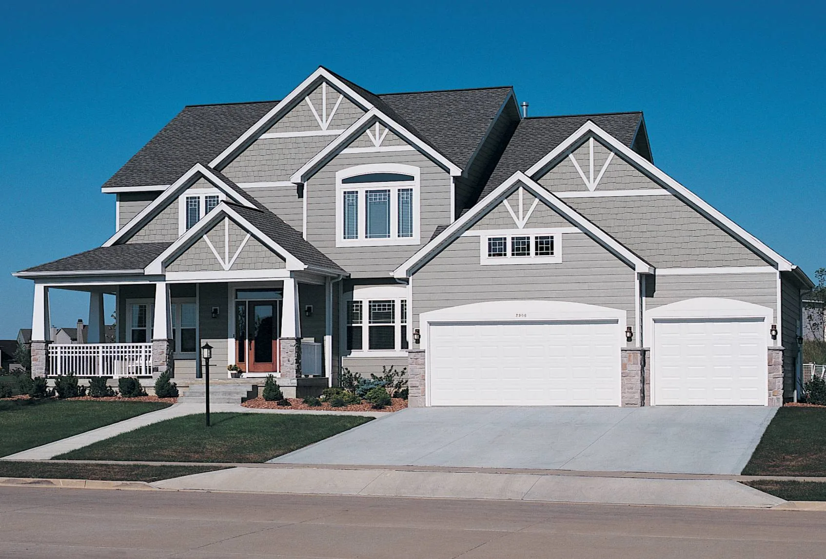 Traditional carriage-house garage door