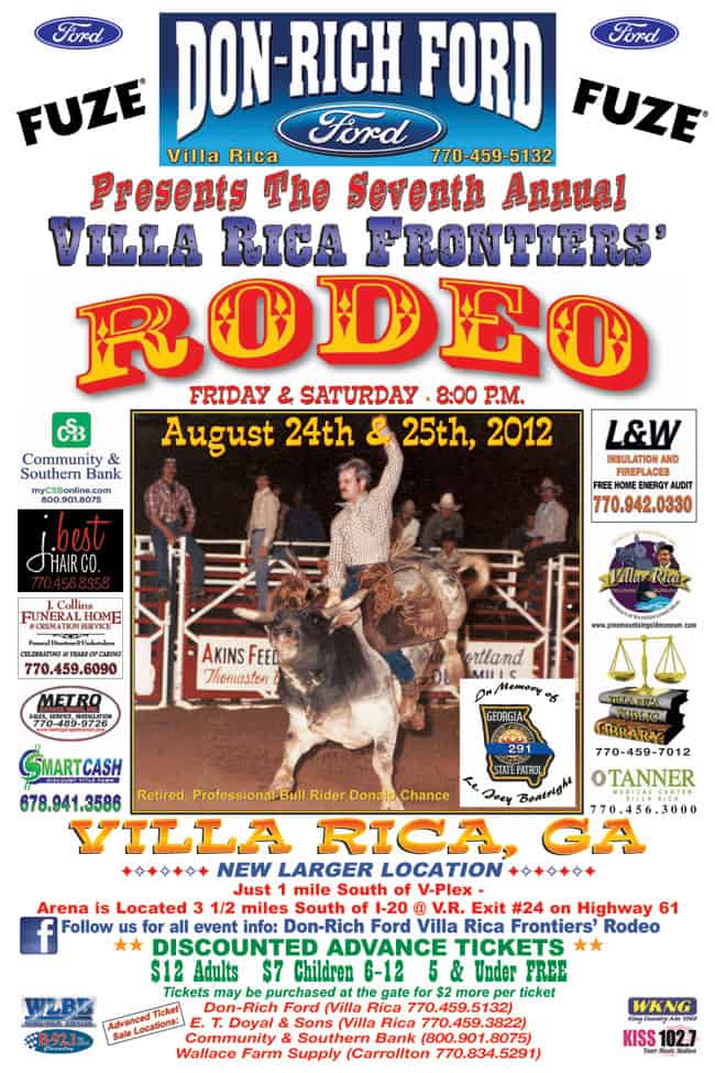 Villa Rica Frontiers Rodeo Giveaway